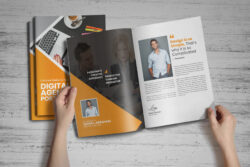 sample digital advertising agency brochure template sample