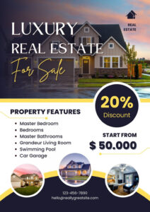 sample real estate listing brochure template word