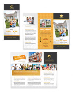 sample tri fold real estate brochure template sample