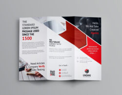 custom single page product brochure template example