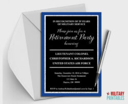 editable air force retirement brochure template excel