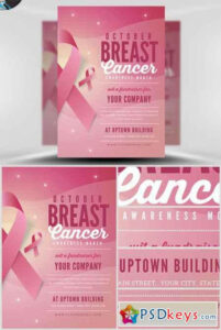 editable breast cancer awareness brochure templates example