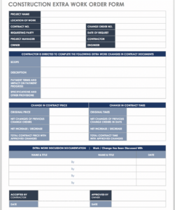 editable free construction work order templates  forms  smartsheet 2022 construction project information sheet template doc