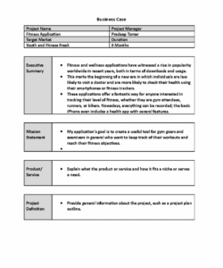 editable project manager business case template for word1  business case project name project manager business case project management template excel