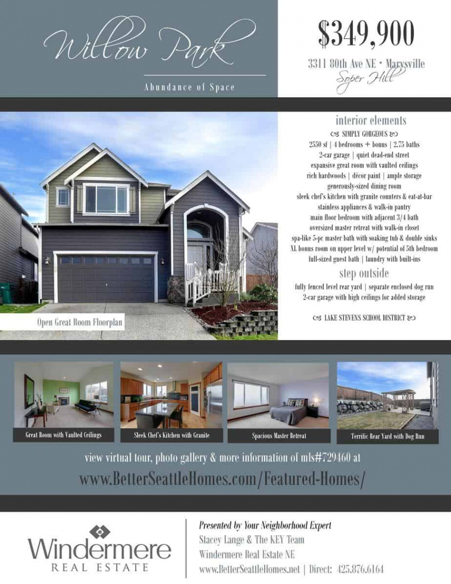 free custom real estate property brochure template