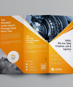 free editable single page product brochure template example