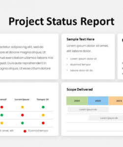 free powerpoint status report template weekly executive project status report template example