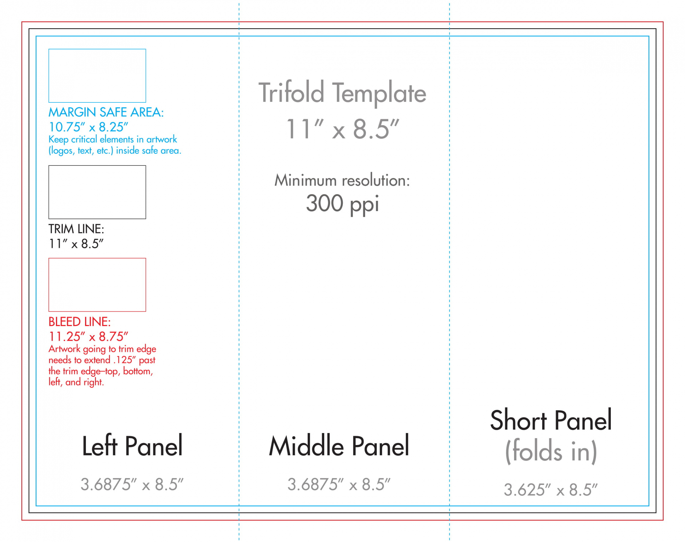 legal size paper brochure template example