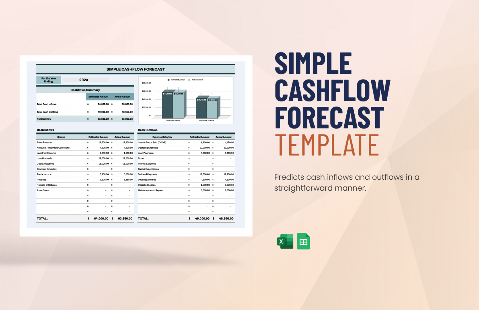 printable cash flow templates in excel  free download  template construction project cash flow forecast template doc