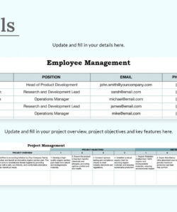 printable project fact sheet template in excel google sheets  download  template construction project information sheet template