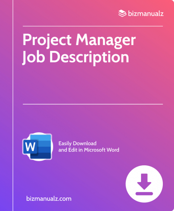 printable project manager job description template word project manager job description template word