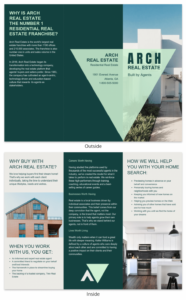 printable real estate property brochure template doc