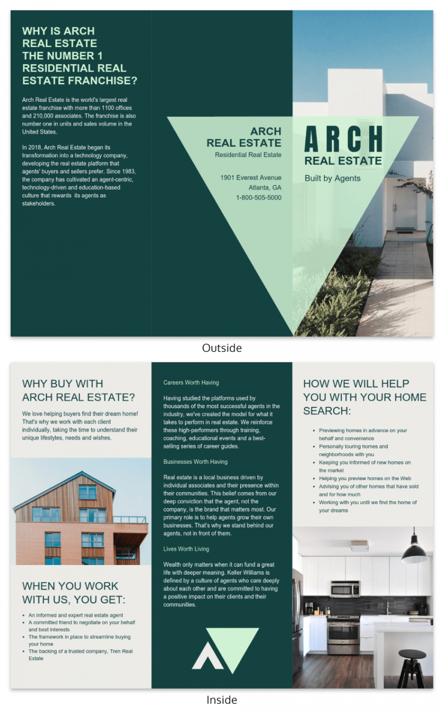 printable real estate property brochure template doc