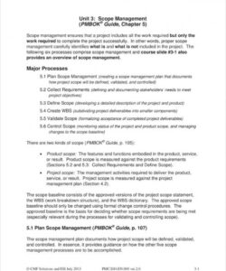 printable scope management plan  18 examples format how to create pdf project management scope of work template example