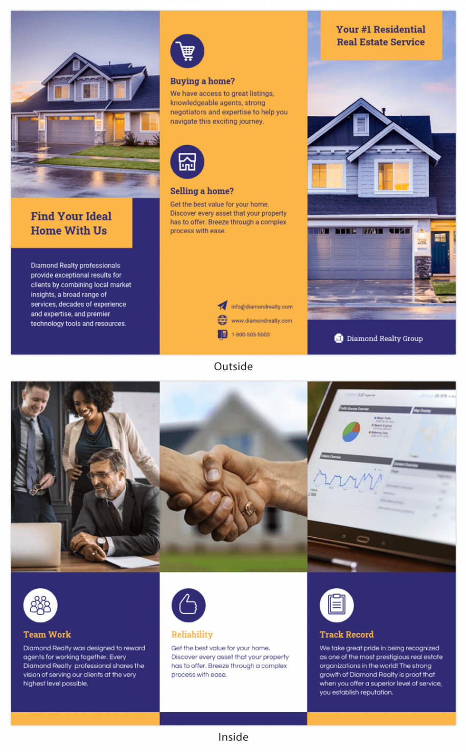 real estate agent brochure templates sample