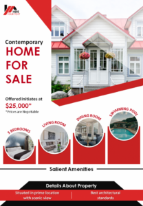 real estate sales brochure template excel