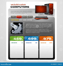 sample computer course brochure design template word