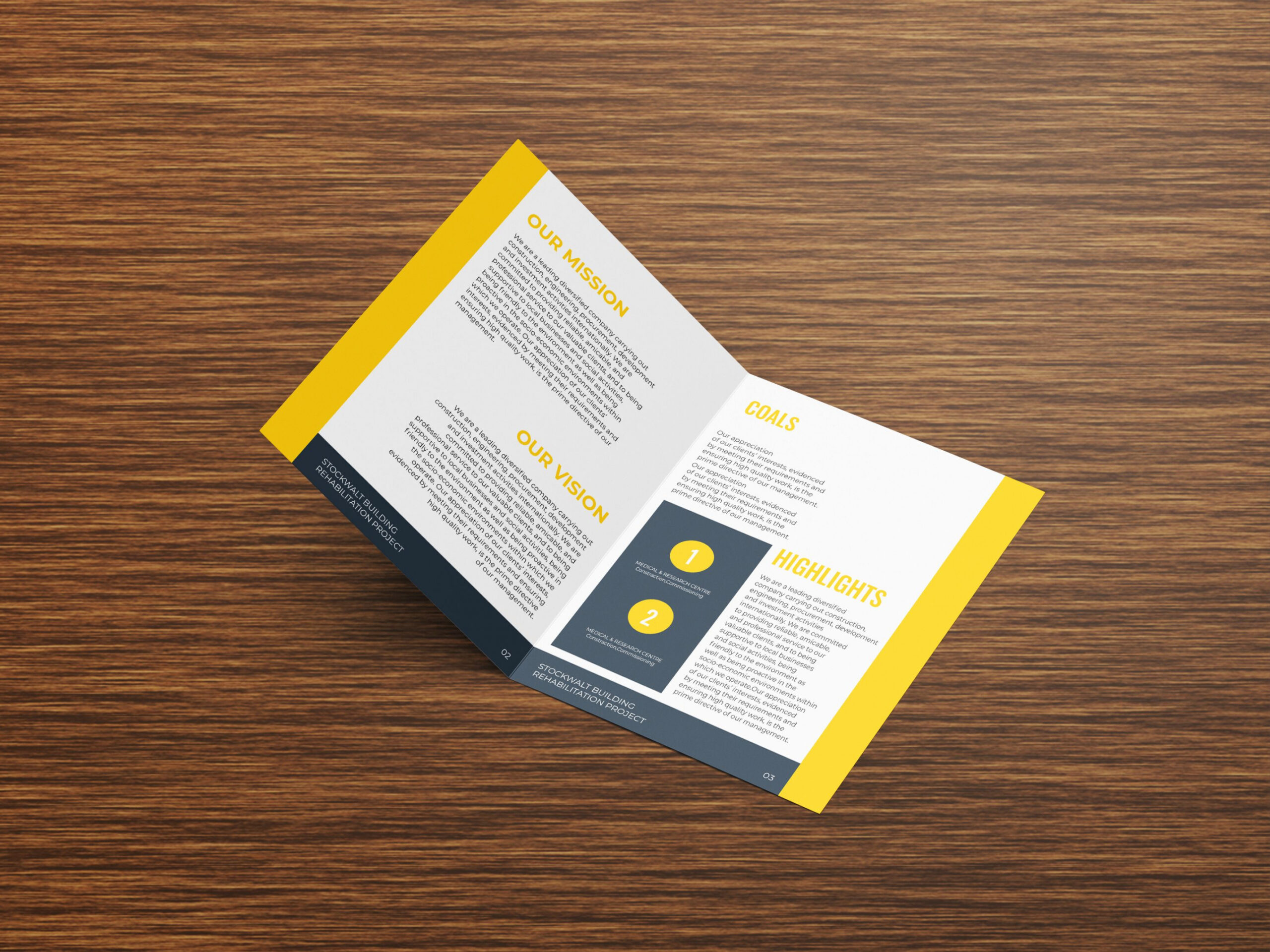 17 x 11 brochure template