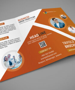 custom business tri fold brochure template example