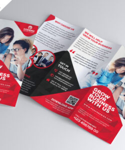 custom business tri fold brochure template sample