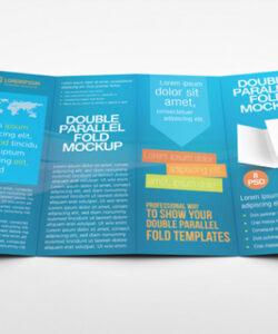 custom double parallel fold brochure template doc