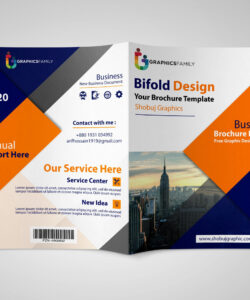 custom front and back brochure template example