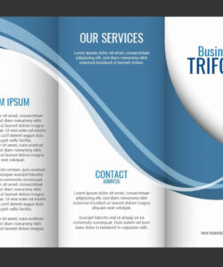 custom hp tri fold brochure paper template example