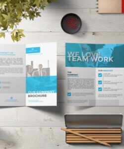 custom tri fold brochure mockup template sample