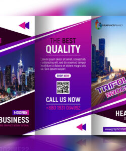 custom tri fold informational brochure template sample