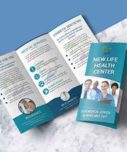 custom tri fold medical brochure template