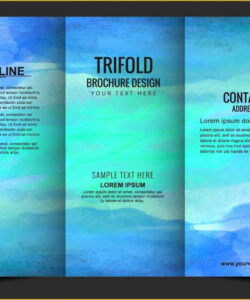 editable a4 tri fold brochure template sample