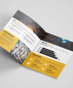 editable bi fold brochure design templates word