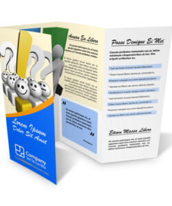 editable double parallel fold brochure template sample