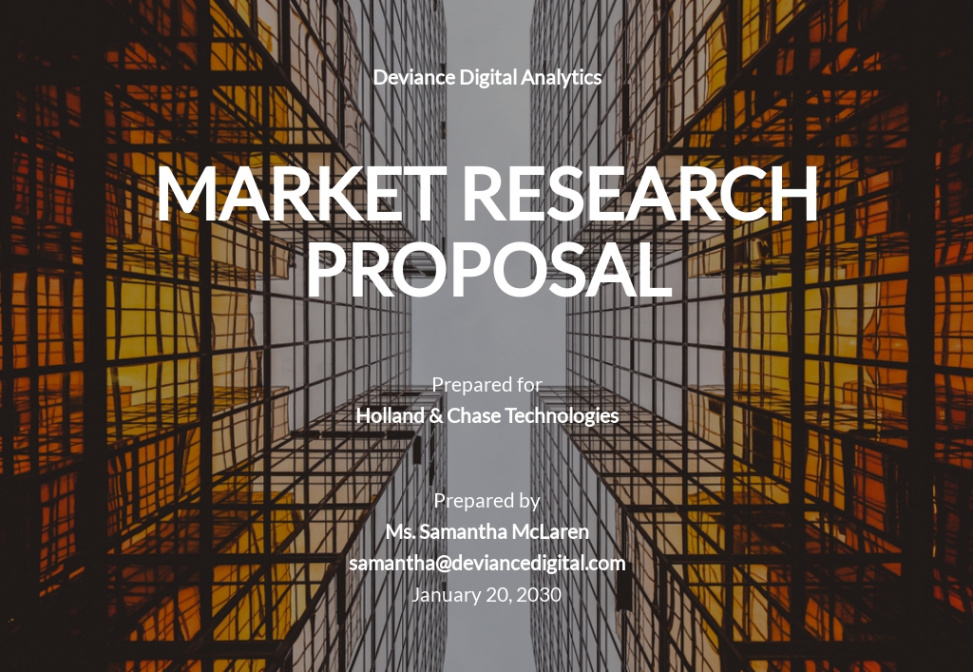 editable market research proposal template market research project template doc