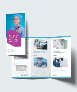 editable medical tri fold brochure template doc