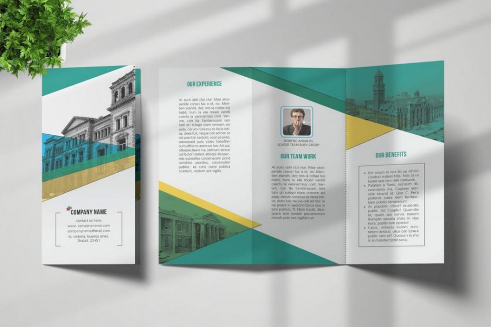 editable modern tri fold brochure template doc