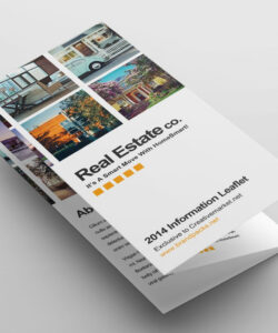 editable real estate tri fold brochure template excel