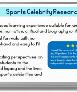 editable sports celebrity research project for middle school print and digital biography  made by teachers famous person research project template pdf