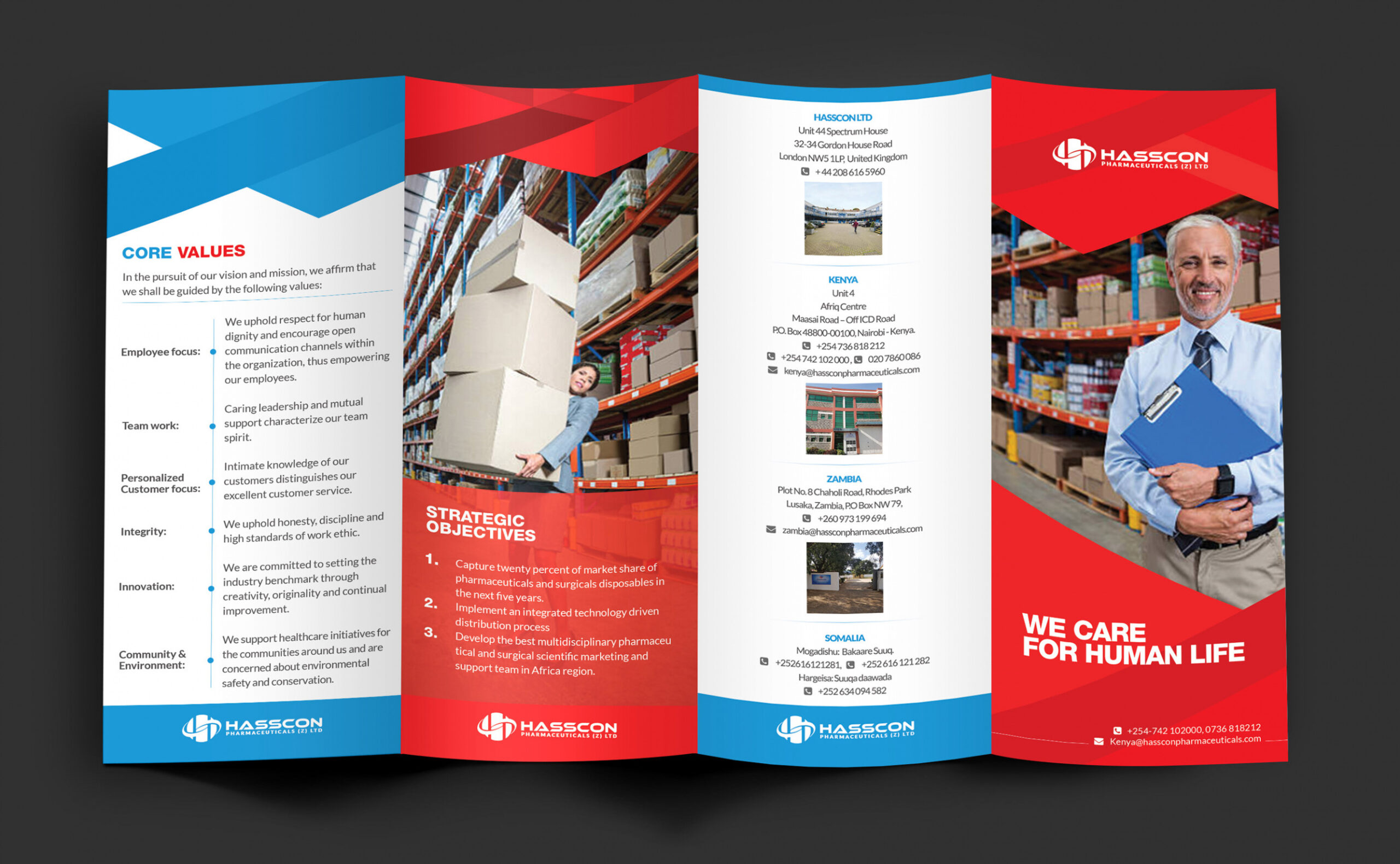 free  4 page brochure design templates sample