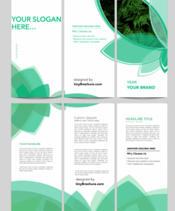 free custom brochure front and back template excel