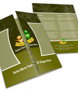 free custom closed gate fold brochure template doc