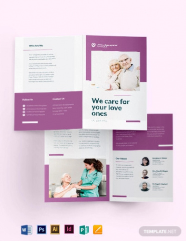 free custom home health care brochure templates word