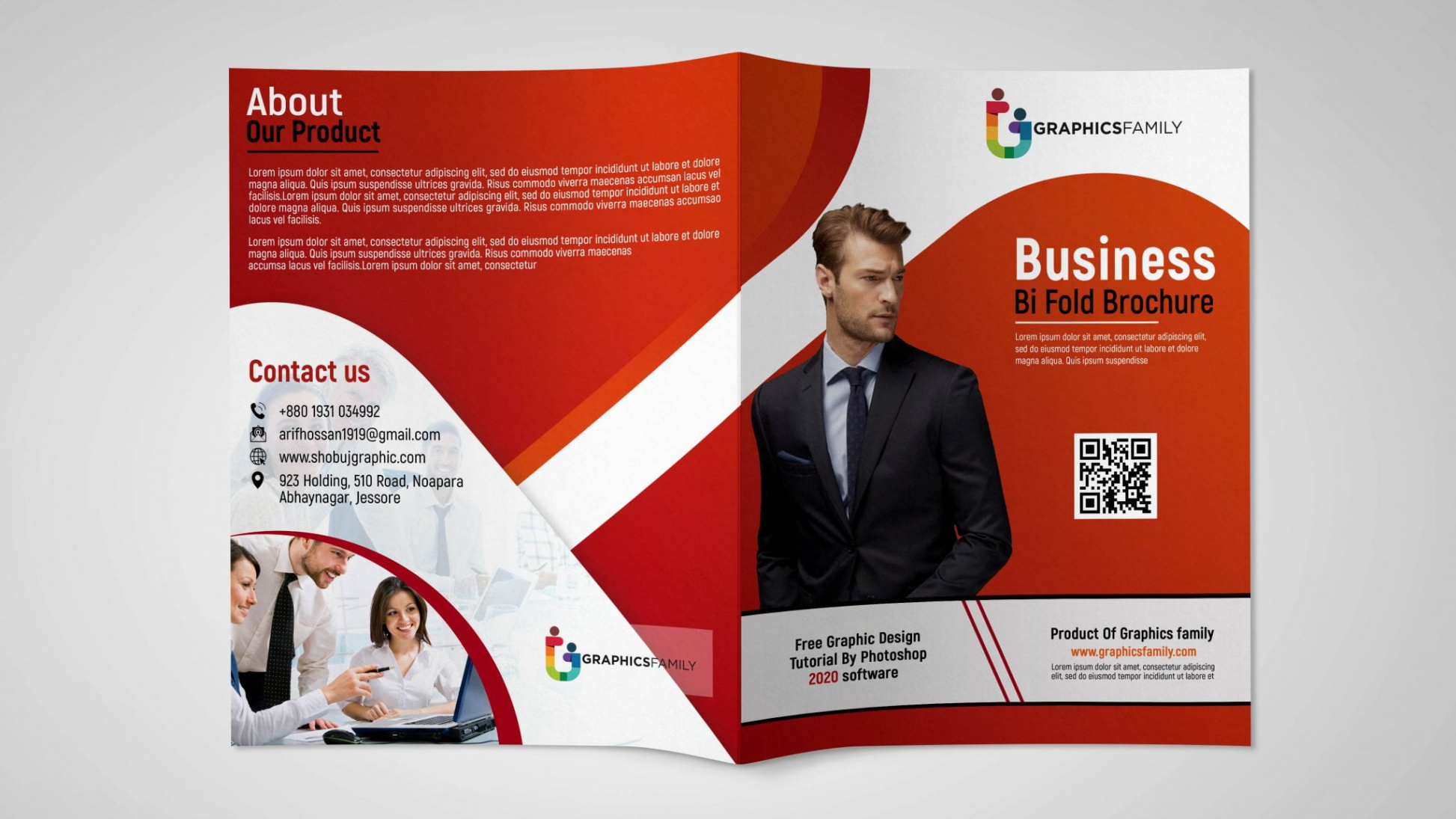 free custom one page business brochure template doc