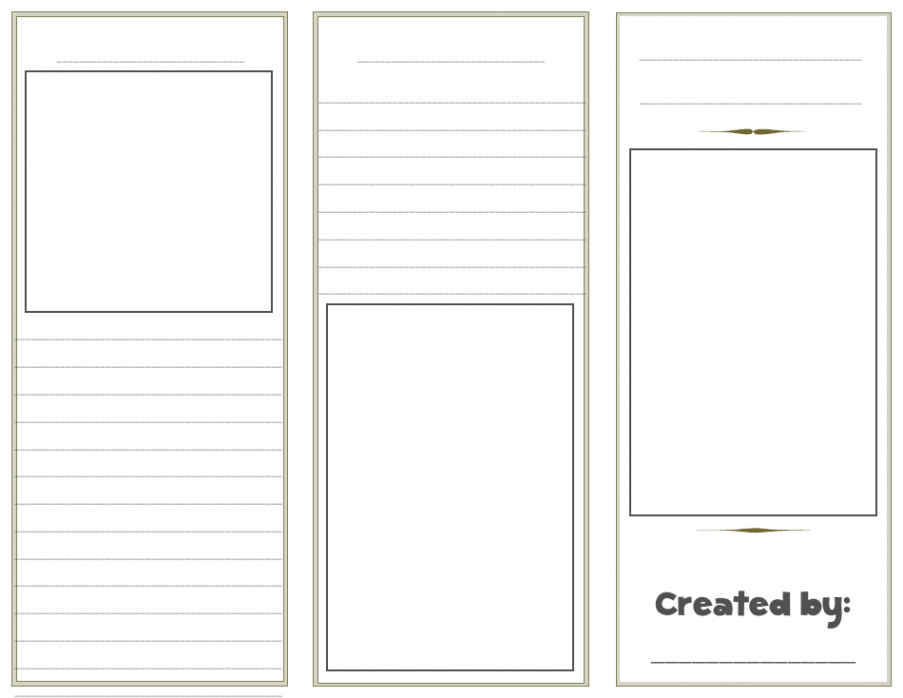 free custom plain tri fold brochure template excel