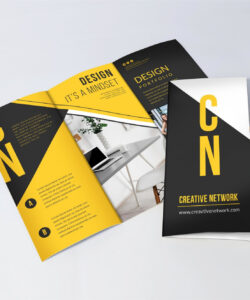 free custom tri fold 6 panel brochure template sample