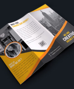 free custom tri fold brochure layout template sample