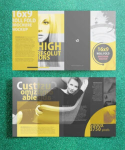 free editable 4 panel roll fold brochure template excel