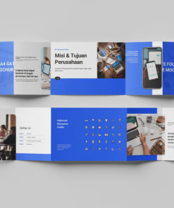 free editable a4 gate fold brochure template excel