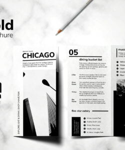 free editable black and white brochure template excel