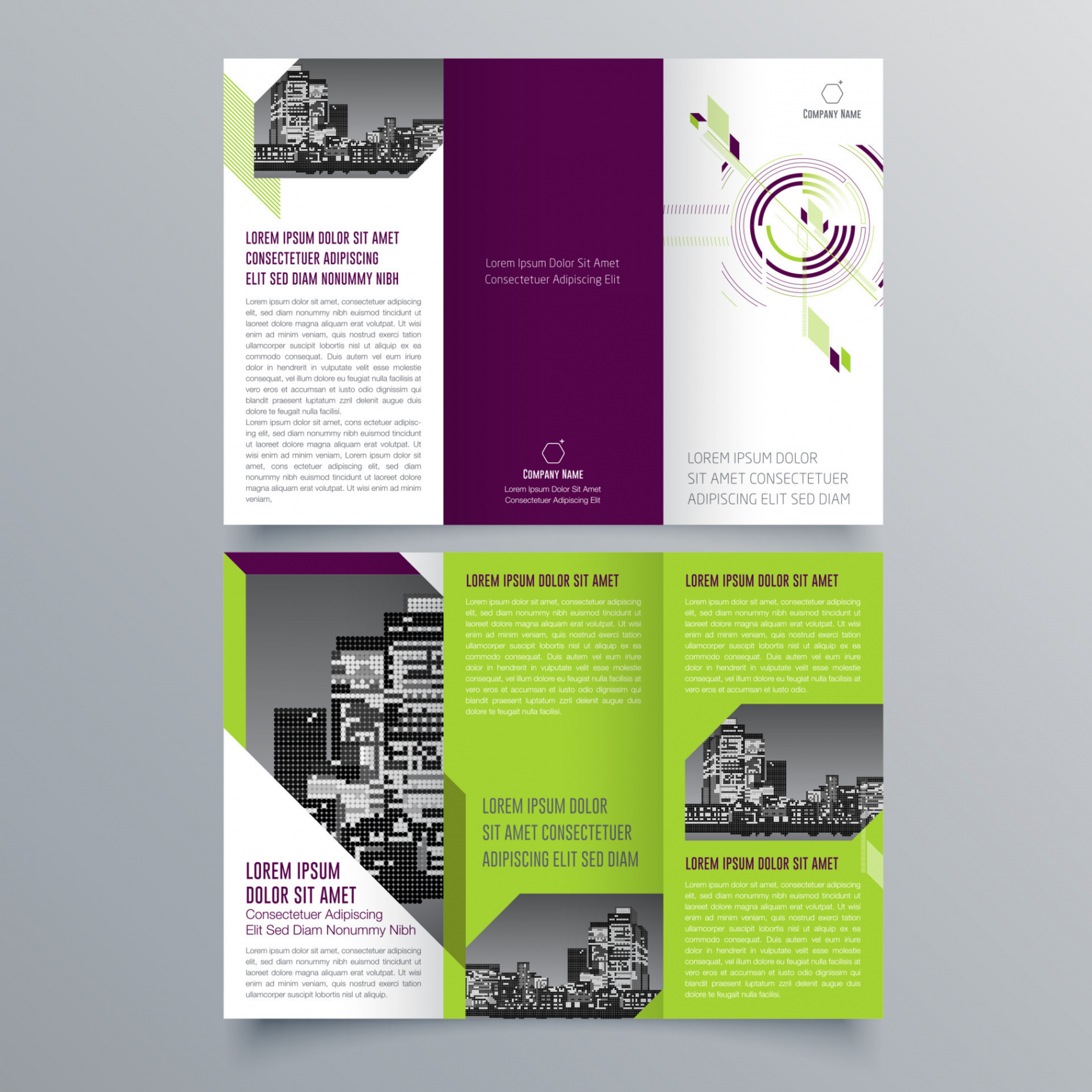 free editable open office trifold brochure template example